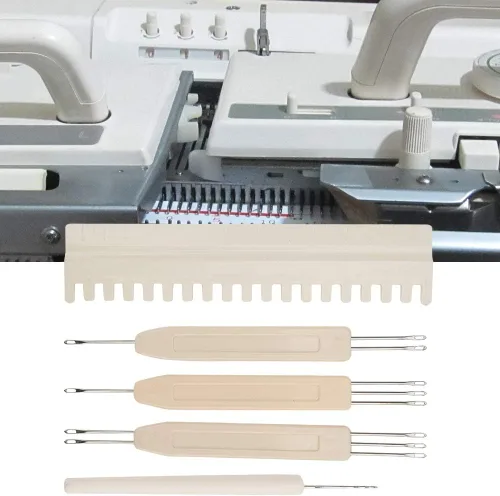 Vista 3 de QANYEGN Herramientas de coser de ganchillo para empujador de transferencia, aguja para máquina de tejer, accesorios para máquinas de coser