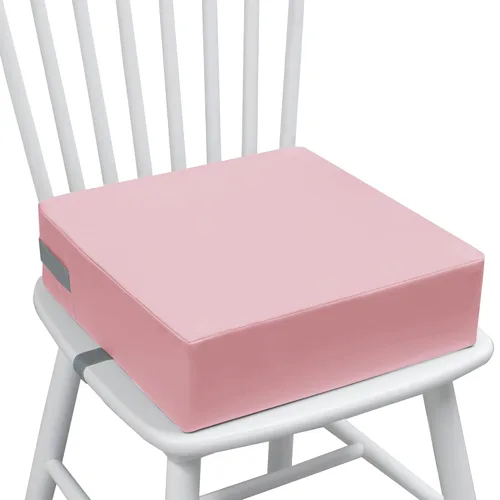 Vista 17 de Eiury Asiento elevador para bebé para mesa de comedor y silla de cocina, cojín de PU impermeable y antiarañazos, parte inferior antideslizante