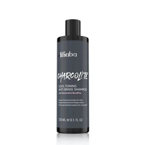 Charcolite Cool Toning Shampoo 8.5 fl oz | Champú natural anti-amarillo con carbón activado y grafito | Para cabello rubio, decolorado, gris o