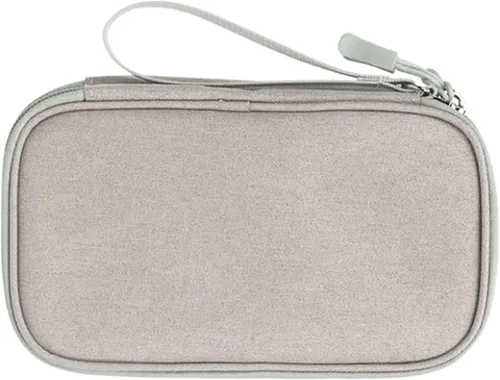 Vista 39 de FYY Organizador para cosas electrónicas, para viajes, para cables, celular y auriculares, estuche portátil, impermeable, doble capa, bolsa de Rosa