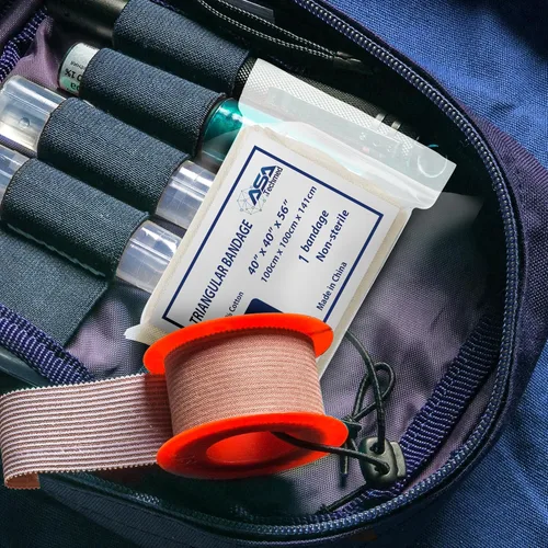 Vista 8 de EMS XTRM Vendajes triangulares de primeros auxilios - Vendaje triangular multiusos Cravats, eslinga EMS, 100% algodón, 40 x 40 x 56, 12