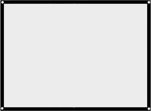 Vista 9 de Pantalla de proyección, 72 pulgadas, 4:3, blanco, mate, proyección frontal y trasera, montaje en pared, tela de poliéster sintético