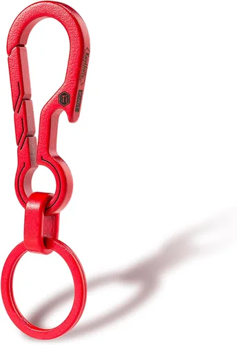 Vista 12 de KeyUnity KM01 Titanio EDC Llavero Clip con abrebotellas, Mosquetón de liberación rápida Llavero Soporte para Hombres