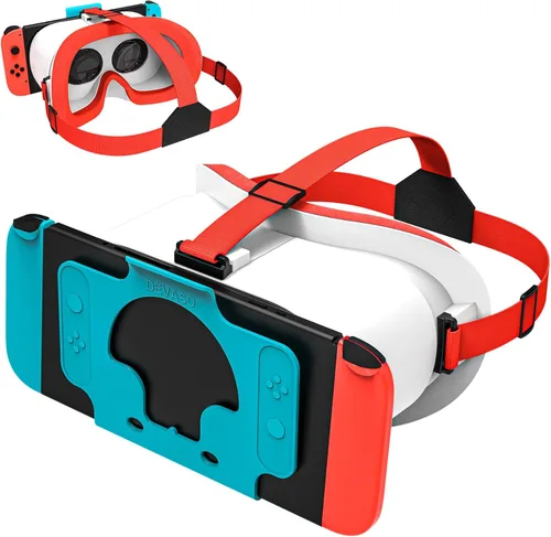 MVPTGRS Upgraded VR Headset for Original Nintendo Switch & Switch OLED Model, Virtual Reality Glasses with Adjustable HD Lenses and Comfortable Head
