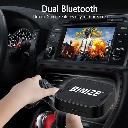 Vista 5 de Binize CarPlay Android Auto Multimedia Video Box 4G Celular, 4GB+64GB, 8Core, Android 13 Soporte de navegación incorporado Tarjeta SIM y TF