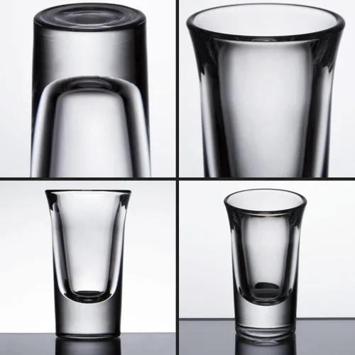 Vista 6 de A&A Wonders Juego de 8 vasos de chupito de 1.5 onzas con base pesada, juego de vasos de chupito con peso, para vasos de chupito de tequila de vodka