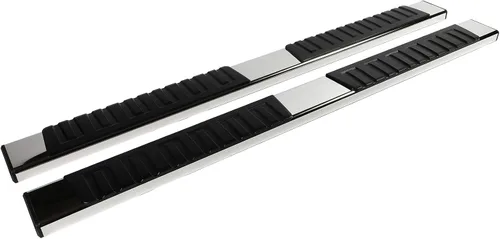 SCITOO Estribos aptos para Crew Cab 1999-2016 para Ford F-250 Super Duty, 1999-2016 para Ford F-350 Super Duty 6.4 pulgadas rieles de paso de acero