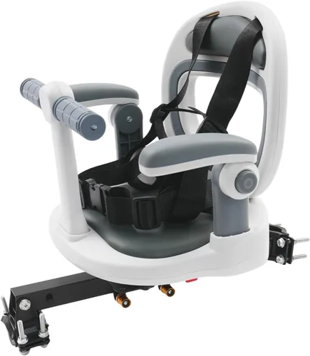 Kids Bike Seat 88lbs Front Mounted Toddler Bicycle Seats for Children 6 Mo.~8 Years 360° Rotatable Front Child Carrier Bike Chair Bicycle Seats for