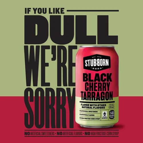 Vista 4 de STUBBORN SODA, Paquete variado de 3 sabores, latas de 12 onzas (paquete de 12)