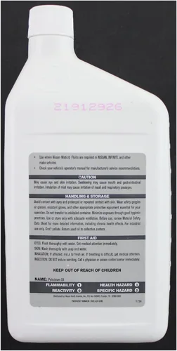Vista 2 de Genuine Nissan Fluid 999MP-MTS00P fluido de transmisión automático Nissan Matic-S - 1 cuarto.