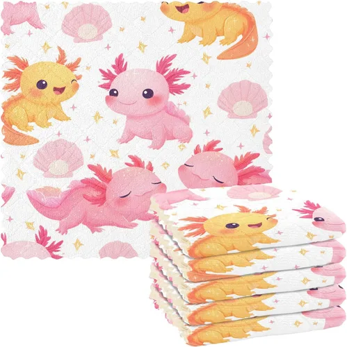 Vista 11 de ALAZA Ancient Egypt Culture - Juego de 6 paños de cocina para mujer, paños de cocina lavables de secado rápido, paño de limpieza reutilizable, 11 x