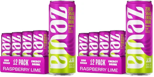 Vista 14 de Zevia Bebida Energética Sin Azúcar, Paquete de Variedad Clásico, Latas de 12 oz (Paquete de 12) – Endulzado Naturalmente, Proyecto Verificado Sin