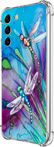 Vista 8 de Funda para Galaxy S24, hermosa protección contra caídas de flores rosas, a prueba de golpes, carcasa protectora de cuerpo completo resistente a
