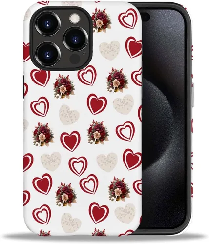 Vista 34 de CARLOCA Funda compatible con iPhone 15 Pro Max, funda protectora de gato en A para iPhone 15 Pro Max, TPU suave + PC duro 2 en 1, funda protectora