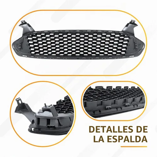 Vista 4 de Parrilla de malla de panal para Ford Fusion 2013, 2014, 2015, 2016, accesorios para Ford Fusion, parachoques delantero, capó superior, repuesto