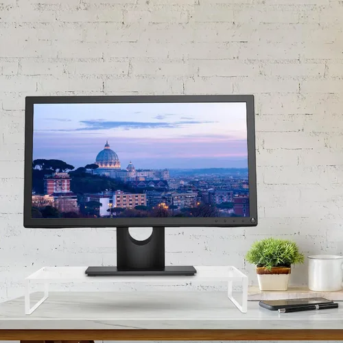 Vista 7 de Ergonomic Computer Monitor Riser Stand Desk Organizer Laptop Stand Height for Home Office Dorm with Under-platform Storage Space