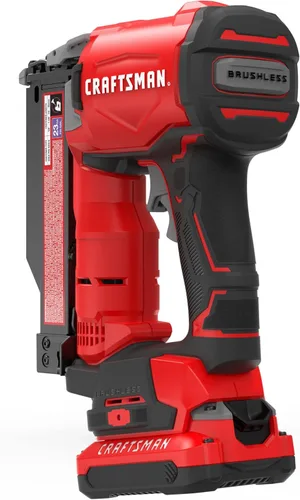 Vista 5 de CRAFTSMAN Kit de clavadora de pines V20, calibre 23, inalámbrico, batería y cargador incluidos (CMCN623C1)