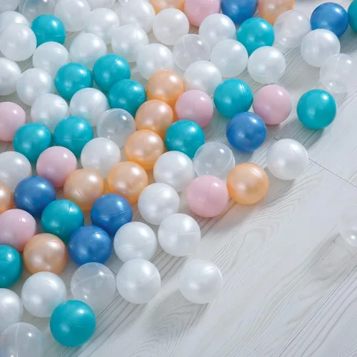 Vista 7 de Paquete de 100, 200, 500 pelotas para alberca de bolas, set de estrellas y redondas, sin BPA, sin ftalatos, no tóxico, a prueba de aplastamiento