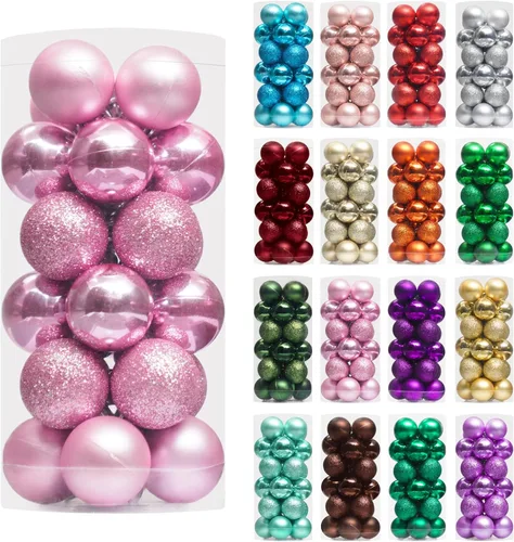 Vista 40 de XmasExp - Bolas de Navidad para colgar (34 unidades, irrompibles)