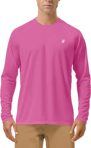 Vista 16 de Roadbox Camisas de Protección Solar UV UPF 50+ para Hombres Manga Larga SPF Rash Guard para Pesca Senderismo Natación Correr