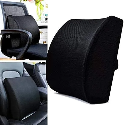 Vista 6 de DREAM ART Almohada de apoyo lumbar de espuma viscoelástica, respaldo ortopédico con malla 3D transpirable para asiento de automóvil, oficina, silla