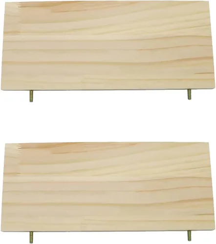 Vista 8 de Litewoo Plataforma de perca de madera para pájaros loros, estante grande para pájaros, periquitos, cacatúas, conure, cacatúa, guacamayo, gris