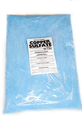 Vista 2 de Sulfato de Cobre Cristales Finos Bolsa de 25lb