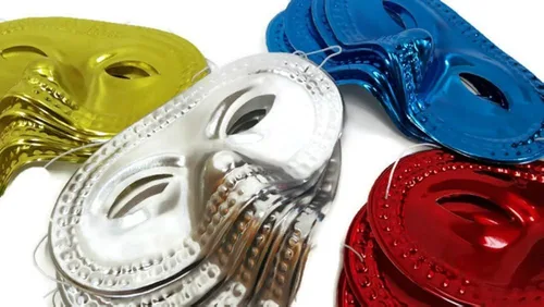 Vista 5 de Máscaras de vestuario, máscaras metálicas, máscaras de plumas