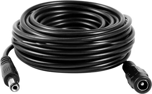 Dc 12v CCTV Cable de extensión de alimentación 0.083x0.217 in para cámara de seguridad CCTV WiFi cámara de vigilancia IP NVR Dvr tira LED enrutador