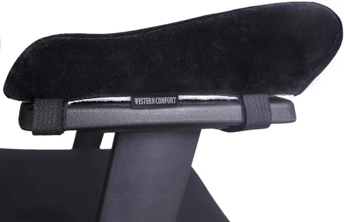 WESTERN COMFORT Almohadillas gruesas de espuma viscoelástica para silla de oficina, juego de 2 fundas para reposabrazos que proporcionan