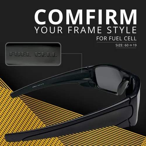 Vista 4 de Dynamix Lentes de repuesto polarizadas para Oakley Fuel Cell Fácil de instalar Ajuste perfecto Verde esmeralda