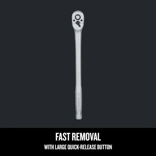 Vista 4 de Craftsman Trinquete, mango largo de cabeza de pera, SAE, 72 dientes, 3/8 pulgadas (CMMT99427)