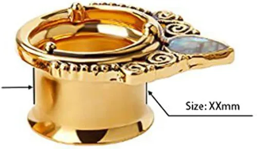 Vista 7 de KUBOOZ(1 Pair Popular Sea-shell Stainless-steel Ear Plugs Tunnels Gauges Stretcher Piercings