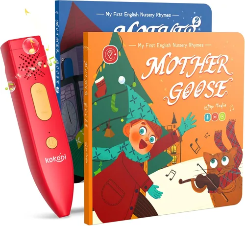 Vista 12 de KOKODI Juego de 30 libros pequeños, 30 libros de audio interactivos, libros de sonido para niños, juguetes electrónicos de aprendizaje para niños