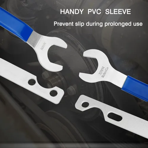 Vista 5 de ReluxGo Juego de llaves para remover acoplamiento de ventilación de 32 mm y 36 mm, 2 piezas. Juego de herramientas para remover el soporte del polea
