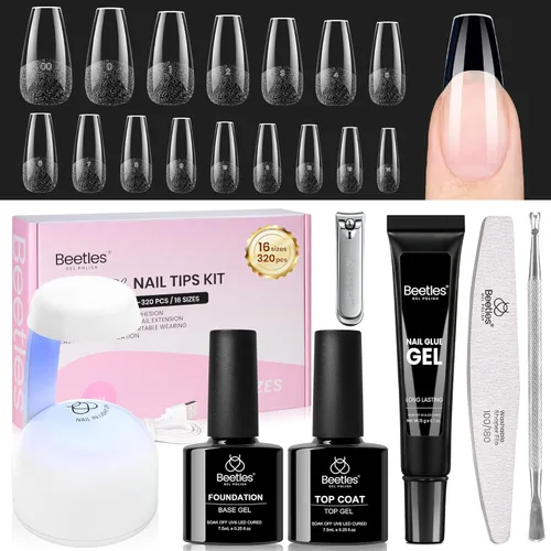 Vista 12 de Beetles - Juego de pegamento e imprimación para uñas sin HEMA, 2 unidades de 0.3 fl oz (0.3 fl oz), libre de TPO, gel de pegamento de uñas súper