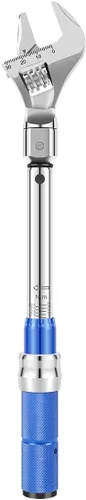 Vista 8 de Llave dinamométrica ajustable digital, 5-25 NM 1.181 in Llave dinamométrica de extremo abierto de acero de 9 × 0.472 in llave dinamométrica