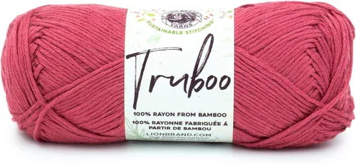 Vista 37 de Lion Brand Yarn Truboo Yarn, Azul (1 madeja)