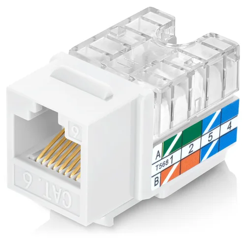 Vista 16 de Everest - Paquete de 10 conectores Keystone RJ45 Cat5e en ángulo de 90°, color negro, conectores RJ45 hembra de perfil delgado, conector Keystone