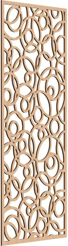 Vista 31 de 9 3/8 pulgadas de ancho x 24 3/8 pulgadas de alto x 1/4 pulgadas de alto, paneles de pared de madera con calado, roble rojo