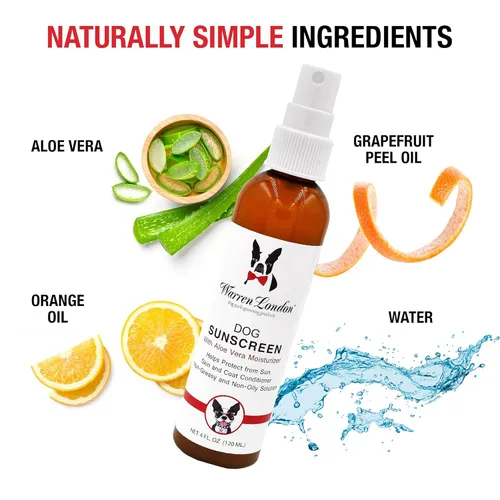Vista 4 de Warren London Protector solar para perros con Aloe Vera I Chupete de piel de perro I Puppy Sunblock I Made in USA - 4oz