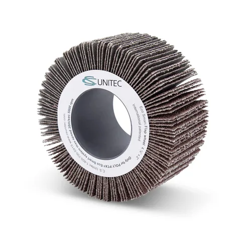 Vista 3 de C.S. Unitec - Rueda de disco con solapa PTX Accesorio para herramienta de amoladora de metal de grano 24 4 pulgadas de diámetro x 2 pulgadas