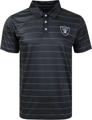 Vista 8 de FOCO Mens NFL Team Logo Striped Polyester Polo Short Sleeve Shirt