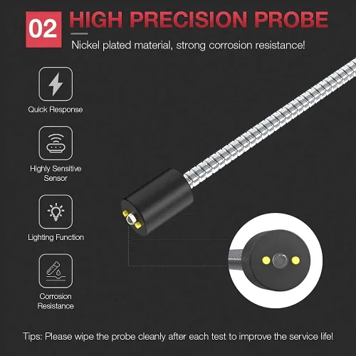 Vista 3 de Probador de líquido de frenos, herramienta de prueba de diagnóstico de frenos automáticos, analizador de humedad de líquido