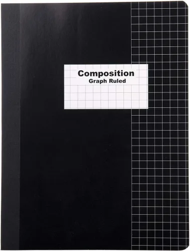 Vista 2 de Mintra Office Libros de composición – Tapa flexible resistente (1 paquete, mármol negro Comp – rayado universitario)