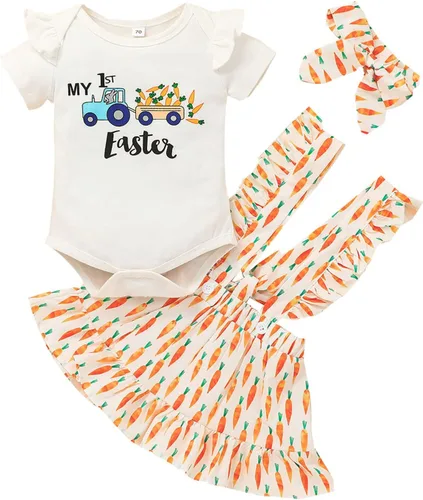 Newborn Baby Girl St atricks Day Outfit Short Sleeve Romper hamrock Skirt Girls St atricks Day Dress