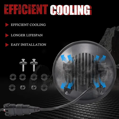 Vista 6 de BUNKER INDUST Luces antiniebla LED para 2007-2013 GMC Sierra 1500/2007-2014 Sierra 2500HD 3500HD, Kit de luces antiniebla de repuesto