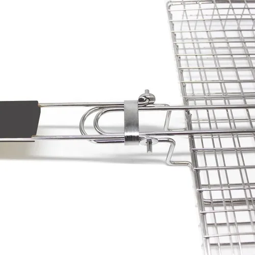 Vista 7 de Cesta para barbacoa - Cesta para parrilla de pescado y estante - Accesorios para exteriores