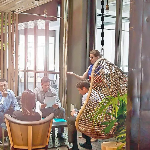 Vista 5 de 4 cadenas de acero inoxidable (negro de 84 pulgadas), accesorios de columpio resistentes, 4 hebillas de conexión rápida, hamacas para columpios