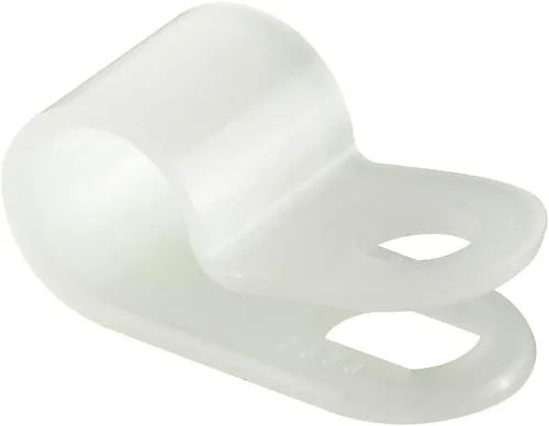 Vista 14 de GTSE Abrazaderas de cable de plástico de nailon negro, soportes de tornillo de 3/16 pulgadas para cable, cuerda, gestión de tubos, paquete de 100